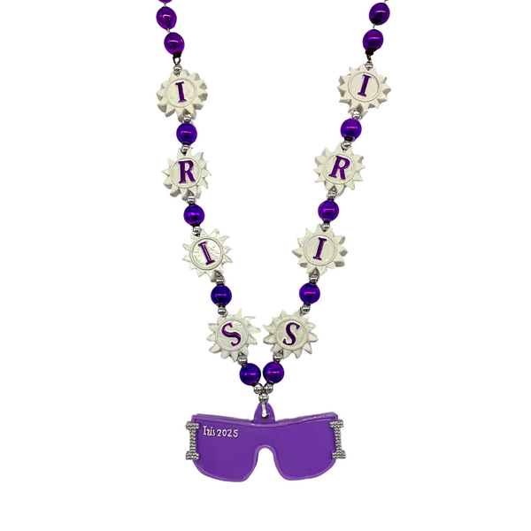 Iris 2025 Sun and Sunglasses Beads (6 Pieces) Mardi Gras Spot Iris